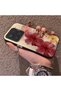 Mi 15 5g Compatible Silicone Edge Hard Back Case Couple Phone Case with Floral Pattern - 2