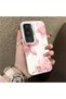 Vivo Y31 5g Compatible Silicone Edge Hard Back Case Couple Phone Case with Floral Pattern - 3