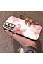 Samsung Galaxy A33 5g Compatible Silicone Edge Hard Back Case Couple Phone Case with Floral Pattern - 2