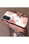 Samsung Galaxy A34 Compatible Silicone Edge Hard Back Case Couple Phone Case with Floral Pattern - 2