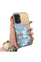 Samsung Galaxy A23 Compatible Silicone Edge Hard Back Case Couple Phone Case with Floral Pattern