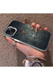 iPhone 15 Compatible Silicone Edge Hard Back Case Couple Phone Case with Airplane Pattern - 2