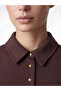 Lcw Everyday Claret Red Polo Collar Waist-Slit Dress - 3