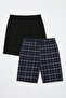 Cotton Regular Fit Tie Pocket 2-Piece Pajama Package Shorts Men's Shorts 6574004S2