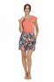 20027 Women's Mercan Short Sleeve Round Neck Patterned Shorts Set - 4
