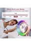 Multi-Color LED USB Desk Fan – Rechargeable, Quiet , 3-Speed, 180° Rotation, Perfect for Home & Off - 7