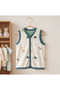 100% Organic Cotton Double Layered Baby Vest with Snap Fasteners 9-36 Months