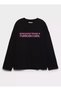 100% Cotton Oversize Fit Turkish Girl Printed - Crew Neck Long Sleeve T-Shirt