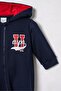 Baby Boy Printed Navy Blue Jumpsuit Usb3177-C-V1 - 2