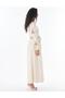 Embroidered Cotton Maxi Dress Cream - 6