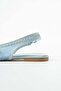 Carleone Blue Women's Shoes with Open Back and Mesh Detail