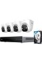 PoE NVR E41 System, 4K UHD 122° Color Night Vision, 8-Channel NVR, 2TB, IP67