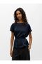 Top din satin cu curea