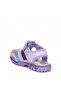 Girl's Glittery Velcro Closed-Toe Summer Sandals Silver - 4