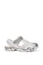 Girl's Glittery Velcro Closed-Toe Summer Sandals Silver - 2