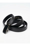 Men's Faux Leather Belt with Automatic Lock - Stylish Buckle with Special Mechanism - 5