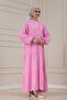 Muslin Fabric Robalı İvana Dress-Pink - 2