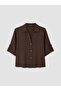 Lcw Vision Brown Oversize Women's Shirt