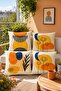 Abstract Drawings Patterned 4-Piece Throw Pillow Cover Set