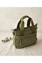 Women's Soft Imported Soft Clinker Fabric Multi-Compartment Medium Size Bag with Hand Shoulder Strap 27*22 - 3