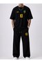 Men's Cotton Summer Oversize T-Shirt and Pants Set, Size 10, Brazilian Themed