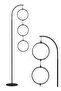 Creative Three-Circle Floor Lamp For Home Bedroom and Living Room Adjustable White Light and Warm Light with Foot Switch LED 24W
