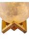 LED Moon Lamp With Remote And Touch Control White/Brown 15X15X15cm - 5