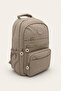 Multi-Compartment Lined Waterproof Stone Beige Color Mother Baby Teen Adult Daily Women's Backpack Middle School High School University School Bag - 4