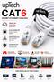 كابل إيثرنت CAT6 بطول 3 أمتار RJ45 LAN كابل إنترنت ومودم وراوتر وكمبيوتر - 3