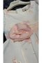 Girl's Special Occasion & Evening Dress and Headband - Rose Decorated on the Waist - Powder - 4