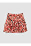 Trendlucky Slim Fit Floral Layered Mini Skirt with Shorts - 6