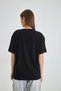 Unisex Oversized T-Shirt "Master of Sarcams" Printed Black / White - 3