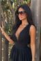 Halter Neck Backless Flared Mini Dress - 5