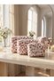 Pink Floral Patterned Quilted Handmade (Set of 3) Makeup Bag - Travel Bag - 4