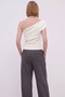Women's One-Shoulder Asymmetrical Detailed Summer Stylish Modern Casual Blouse - 3