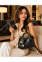 Women's Wallet Shoulder Bag Klasya Leatherblack Mini Handbag with Star Accessories Cross Strap Set of 2 - 5