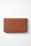 Genuine Leather Women'S/Men's Portfolio Double Handbag with Phone Compartment Brown Lv910121 - 3
