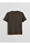 Nevavm with Difference V-Neck Short Sleeve Combed Cotton Men's T-Shirt - 6