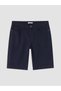 Lcwaikiki Classic Navy Blue Slim Fit Gabardine Men's Shorts - 4