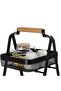 Atticus 3-Tier Multi-Functional Triangular Storage Cart - Space-Saving Kitchen Trolley, Rolling Utility Cart, Metal Organizer - 57 x 31 x 85 HCM - 3