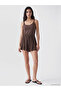 Brown Modal Blend Women's Shorts - 6