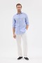 Italian Collar 100% Linen Comfort Fit Men's Shirt - 6