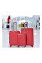 League 79 cm Hard Trolley, 4 Wheels, Burgundy - 6