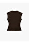 Slim Fit V-Neck Double-Breasted Vest with Metal Accessories - 4