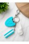 Swimming Themed Charm Keychain – Keychain with Swimming Board, Slippers, and Float Figures |   Special Gift for Swimmers - 3