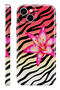 iPhone 13 Leopard Flower Protect Slim Glossy Full Covering Print Camera Protected Phone Case