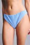 Regular Fit Wrinkled Textured Fabric Blue Bikini Bottom G5349Ax26Sm - 3