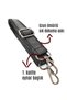 C72 Black Horizontal Steel Case Men's Hand and Shoulder Bag - 8