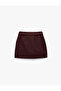 Normal Bel Burgundy Women's Mini Skirt 6Wak70062Pw - 5