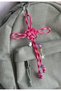 Luck and Abundance Keychain - Paracord Bag Charm with Natural Citrine and Aventurine Stones (Medium Size) - 5